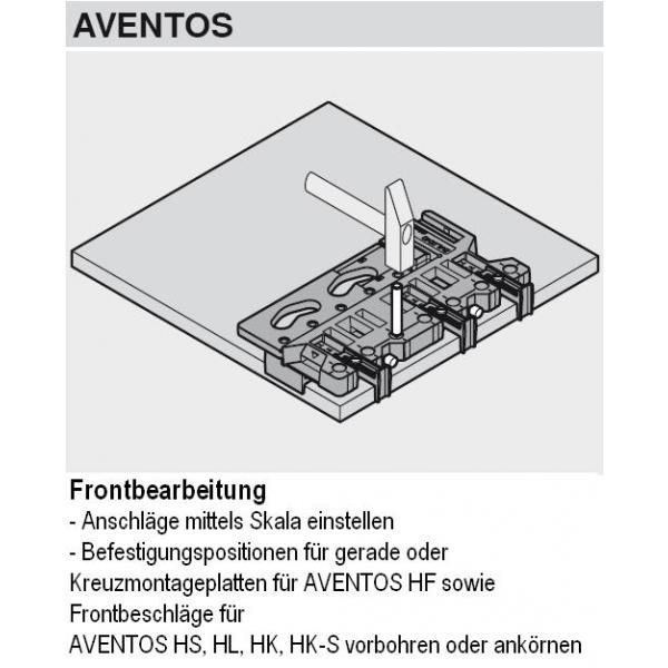 Universal-Bohrlehre LEGRABOX, MERIVOBOX, AVENTOS, TANDEMBOX, METABOX, TANDEM; MIETKAUTION