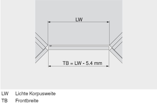 CLIP top Winkelscharnier +45° II, aufschlagend, ohne Feder, Topf: Schrauben