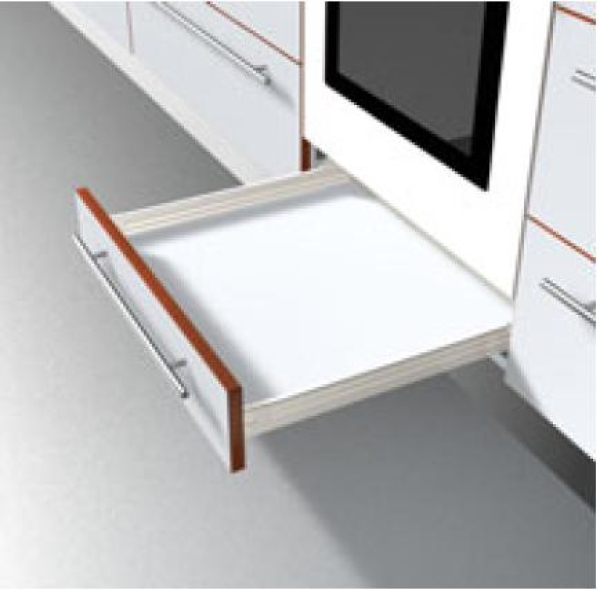 blum METABOX Stahlzarge N = 54 mm, Teilauszug, 25 kg, NL=450 mm, Schraubversion