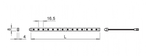 FlexyLED CR, warm Licht (cw/ww), 500mm, 2,4W/12V