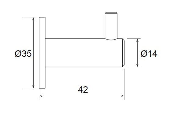 Garderobenhalter Percha 001 Edelstahl 