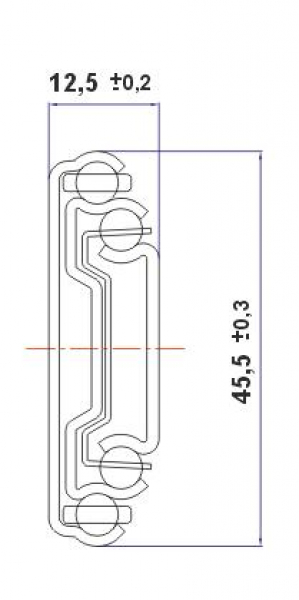 Set Kugelauszug TOUCH TO OPEN 700mm