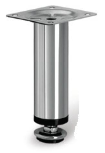 MÖBELFUß Möbelfuss 150mm Nickel matt