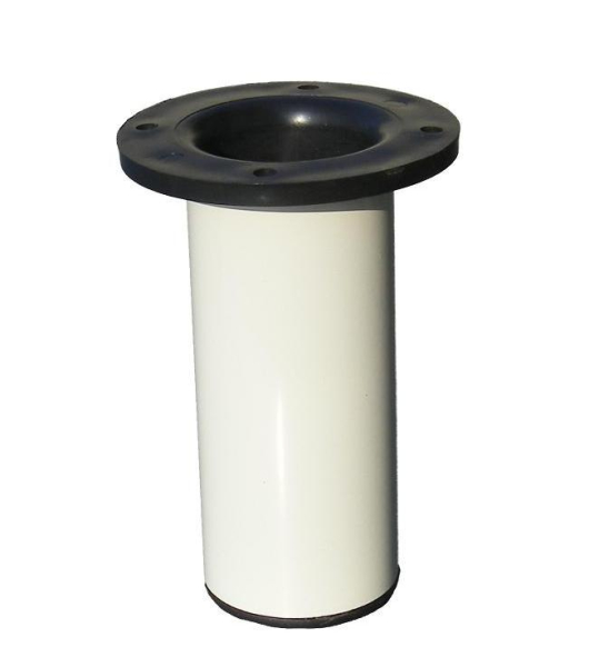 MÖBELFUß Möbelfuss 125mm cremeweiß RAL 9001