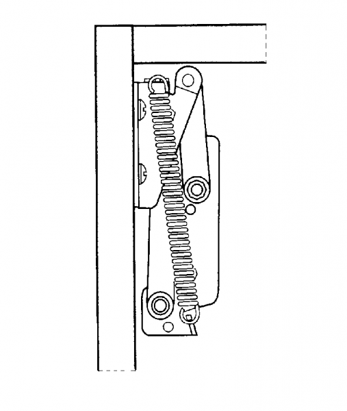 Klappenbeschlag Klappenhalter links/rechts