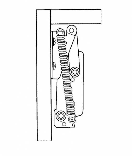 Klappenbeschlag Klappenhalter links/rechts