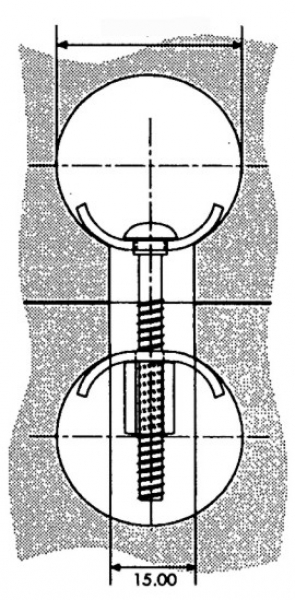 ARBEITSPLATTENVERBINDER 65mm