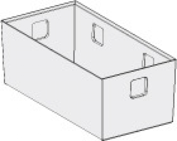 banio Schale mittel, 168x84x65mm, weiß transluzent