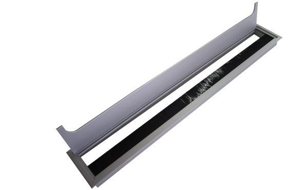 Kabeldurchlass Aluminium 80x500x23 mm Alu