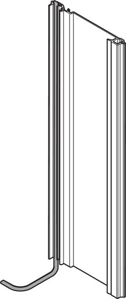 SERVO-DRIVE Trägerprofil vertikal, Länge=700 mm, LKH=710-719 mm, mit Kabel, Aluminium, zum Ablängen, Z10T700AA