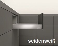 Oberfläche seidenweiß