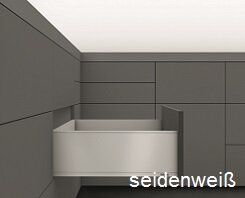 Oberfläche seidenweiß