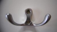 Kleiderhaken wahlweise Chrom, Aluminium-, Messingoptik, Messing Antik