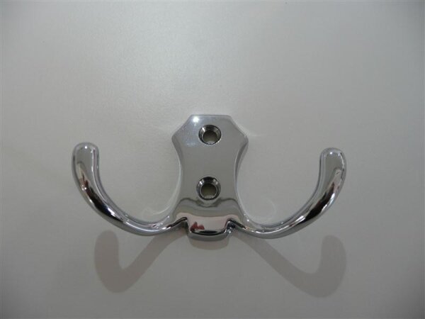 Kleiderhaken Chrom poliert