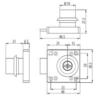 GT-138 Aufschraubschloss re/li...