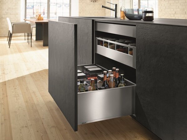 770F5502I blum LEGRABOX pure, Inox  Zarge F=239,9mm, NL=550 mm