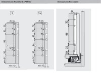 770F6002I blum LEGRABOX pure, Inox  Zarge F=239,9mm, NL=600 mm