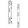ZB7F000S vernickelt LEGRABOX Holzrückwandhalter, Höhe F=253 mm