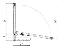 A.300.35 Kleiderlift LIFT 300,10 kg alufarben, für Breiten 750 - 1150 mm, lichtgrau