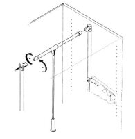 A.300.35 Kleiderlift LIFT 300,10 kg alufarben, für Breiten 750 - 1150 mm, lichtgrau