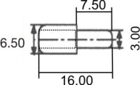 4301.209 Bodenträger DUCON 3/5 Stahl ø 3mm