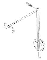 A.102.35 Kleiderlift SINGLE einseitige Montage links 12 KG, alufarben