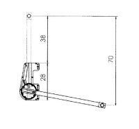 A.700.35 Kleiderlift LIFT 700 15 kg für Breiten 750 - 1150 mm , 15 kg, alufarben