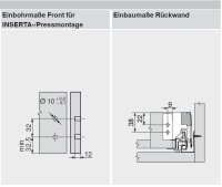 378N5002SA TANDEMBOX antaro Zarge N=68mm, NL=500mm, RAL 9006 weißaluminium