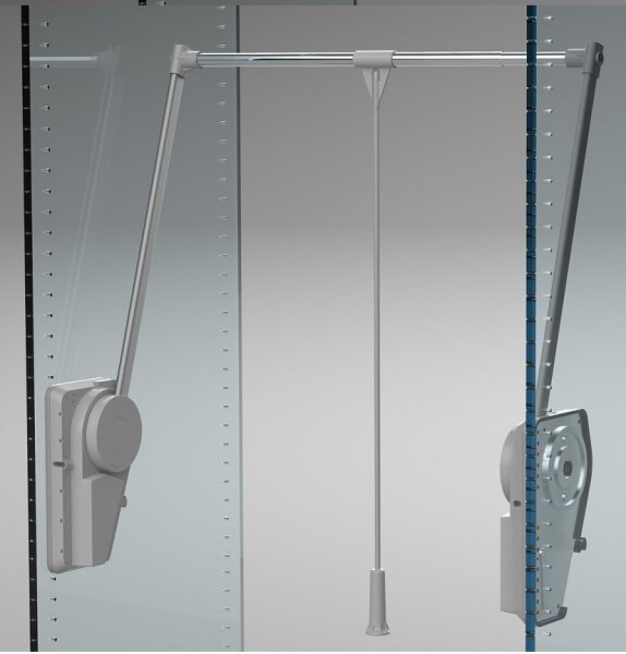 A.151.35 Kleiderlift Superlift 12-20kg, für Breiten 750 - 1150 mm, lichtgrau