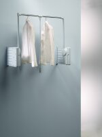 A.151.35 Kleiderlift Superlift 12-20kg, für Breiten 750 - 1150 mm, lichtgrau