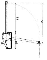 A.151.35 Kleiderlift Superlift 12-20kg, für Breiten 750 - 1150 mm, lichtgrau