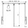 A.151.35 Kleiderlift Superlift 12-20kg, für Breiten 750 - 1150 mm, lichtgrau