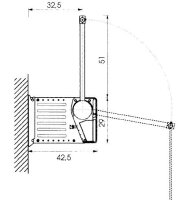 A.153.35 Wandbefestigung für Kleiderlift AMBOS Model...