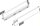 378M5502SA TANDEMBOX antaro Zarge M=83mm, NL=550mm, RAL 9006 weißaluminium