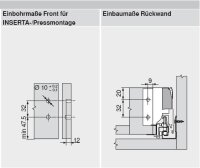 378M6002SA TANDEMBOX antaro Zarge M=83mm, NL=600mm, RAL 9006 weißaluminium