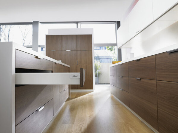 378M6502SA TANDEMBOX antaro Zarge M=83mm, NL=650mm, RAL 9006 weißaluminium