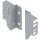 Z30M000S.04 TANDEMBOX Holzrückwandhalter, weißaluminium, Höhe M=96,5 mm