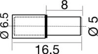 4301.200 Bodenträger DUCON Stahl ø 5mm