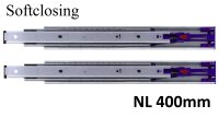 Set Kugelauszug Teleskopauszug Schwerlastauszug 100 kg 400mm mit Softclosing