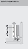 378K4502SA TANDEMBOX antaro Zarge K=115mm, NL=450mm, seidenweiß
