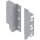 Z30K000S TANDEMBOX Holzrückwandhalter, weißaluminium, Höhe K=128,5 mm