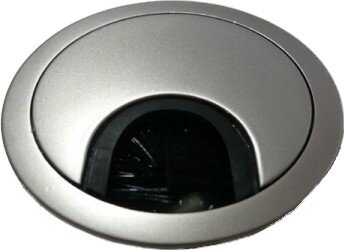 KABELDURCHLASS Chrom matt D 60 mm