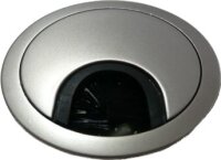 KABELDURCHLASS Chrom matt D 60 mm