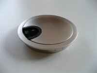 Kabeldurchlass Chrom matt Ø 80mm