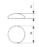 100 Stück Klebepuffer transparent selbstklebend zur Geräuschdämpfung 9x3mm