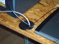 Kabeldurchlass Weißaluminium RAL 9006 Ø 80mm