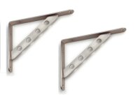 073024 Set Regalträger Regalhalter Chrom poliert /...