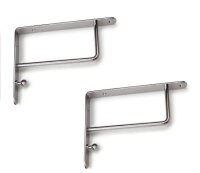 073026 Set Regalträger, Regalhalter Chrom poliert/...