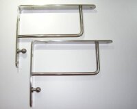 073026 Set Regalträger, Regalhalter Chrom poliert/ Edelstahl Finish