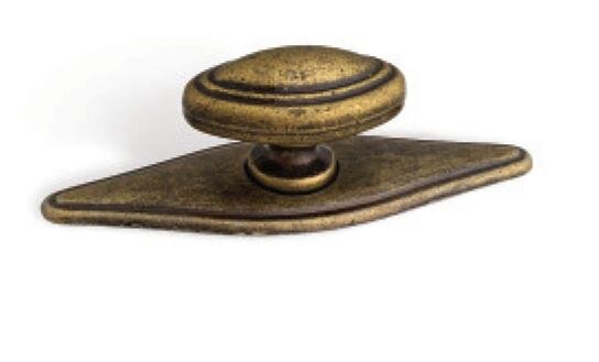 WP1152 Möbelknopf Antik Messing 78mm